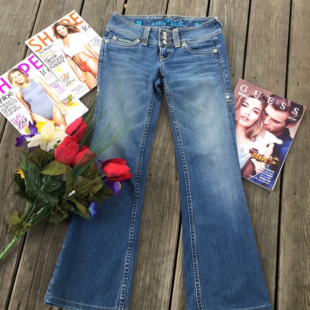 Miss Me Women's Blue Bootcut Jeans